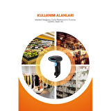 USB Kablolu 1D/2D Barkod &amp; Karekod Okuyucu