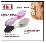 Törpülü Fırçalı Topuk Taşı - 4in1