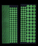 Fosforlu Etiket Karanlıkta Işık Veren Yıldız Tozu Etiketleri