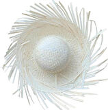 Tropikal Parti Beyaz Hasır Hawaii Şapkası 13x36 Cm