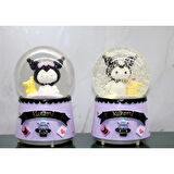 Kuromi İçi Dönmeli Püskürtmeli Işıklı Müzikli Kar Küresi Büyük Boy Model 2
