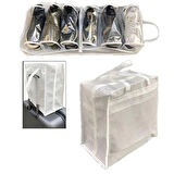 Ayakkabı Saklama Ve Taşıma Çantası (çizgili Model) Shoe Tote
