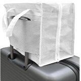 Ayakkabı Saklama Ve Taşıma Çantası (çizgili Model) Shoe Tote