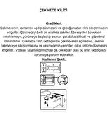 Bebek Çocuk Koruma Kilidi - Dolap Çekmece Kilidi Sürgülü Kilit