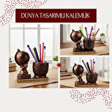 Dünya Tasarımlı Kalemlik - Öğretmenler Günü Hediyesi