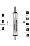 3in1 Taşınabilir Type C USB Kart Okuyucu Mikro Sd Kart Çevirici Dönüştürücü Adaptör