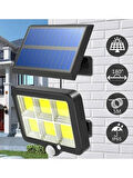 FX-028 Güneş Enerjili Solar Lamba Hareket Sensörlü Harici Güneş Panelli 120 LED
