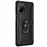 Xiaomi Poco M3 Kılıf Yüzüklü Standlı Korumalı Tank Kapak