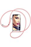 Samsung Galaxy J7 Prime Kılıf Boyun Omuz Askılı Ipli Anti Şok Köşe Korumalı Şeffaf Silikon