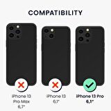 Apple iPhone 13 PRO Kılıf Kamera Lens Korumalı Kenarları Renkli Gold Arkası Şeffaf Silikon