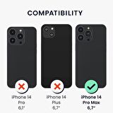 Apple iPhone 14 PRO MAX Kılıf Kamera Lens Korumalı Kenarları Renkli Gold Arkası Şeffaf Silikon