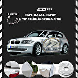 Bmw E87 Oto Araç Kapı Koruma Fitili 5metre Parlak Beyaz Renk