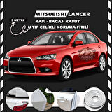 Mitsubishi Lancer Oto Araç Kapı Koruma Fitili 5metre Parlak Beyaz Renk