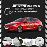 Opel Astra K Oto Araç Kapı Koruma Fitili 5metre Parlak Beyaz Renk