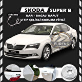 Skoda SuperB Oto Araç Kapı Koruma Fitili 5metre Parlak Beyaz Renk