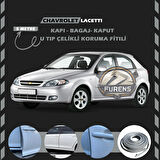 Chavrolet Lacetti Oto Araç Kapı Koruma Fitili 5metre Parlak Gri Renk