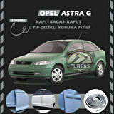 Opel Astra G Oto Araç Kapı Koruma Fitili 5metre Parlak Gri Renk