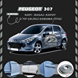 Peugeot 307 Oto Araç Kapı Koruma Fitili 5metre Parlak Gri Renk
