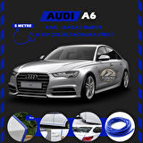 Audi A6  Oto Araç Kapı Koruma Fitili 5metre Parlak Mavi Renk