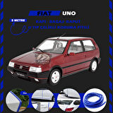 Fiat Uno Oto Araç Kapı Koruma Fitili 5metre Parlak Mavi Renk