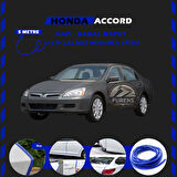 Honda Accord Oto Araç Kapı Koruma Fitili 5metre Parlak Mavi Renk