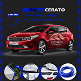Kia Cerato Oto Araç Kapı Koruma Fitili 5metre Parlak Mavi Renk