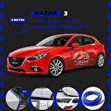 Mazda 3 Oto Araç Kapı Koruma Fitili 5metre Parlak Mavi Renk