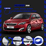 Peugeot 308 Oto Araç Kapı Koruma Fitili 5metre Parlak Mavi Renk