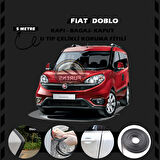 Fiat Doblo Oto Araç Kapı Koruma Fitili 5metre Parlak Siyah Renk