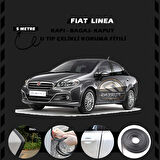 Fiat Linea Oto Araç Kapı Koruma Fitili 5metre Parlak Siyah Renk
