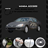 Honda Accord Oto Araç Kapı Koruma Fitili 5metre Parlak Siyah Renk