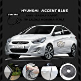 Hyunda Accent Blue Oto Araç Kapı Koruma Fitili 5metre Parlak Siyah Renk