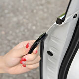 Mitsubishi Lancer Oto Araç Kapı Koruma Fitili 5metre Parlak Siyah Renk