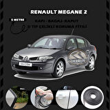 Renault Megane 2 Oto Araç Kapı Koruma Fitili 5metre Parlak Siyah Renk