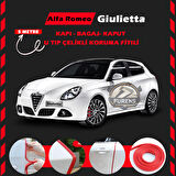 Alfa Romeo Giulietta Oto Araç Kapı Koruma Fitili 5metre Parlak Kırmızı Renk