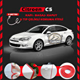 Citroen C5 Oto Araç Kapı Koruma Fitili 5metre Parlak Kırmızı Renk