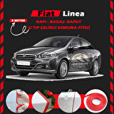 Fiat Linea Oto Araç Kapı Koruma Fitili 5metre Parlak Kırmızı Renk