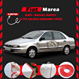 Fiat Marea Oto Araç Kapı Koruma Fitili 5metre Parlak Kırmızı Renk