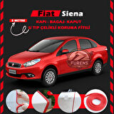Fiat Siena Oto Araç Kapı Koruma Fitili 5metre Parlak Kırmızı Renk
