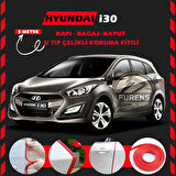 Hyundai İ30 Oto Araç Kapı Koruma Fitili 5metre Parlak Kırmızı Renk