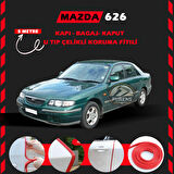 Mazda 626 Oto Araç Kapı Koruma Fitili 5metre Parlak Kırmızı Renk