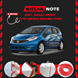 Nissan Note Oto Araç Kapı Koruma Fitili 5metre Parlak Kırmızı Renk