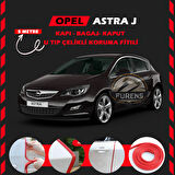 Opel Astra J Oto Araç Kapı Koruma Fitili 5metre Parlak Kırmızı Renk
