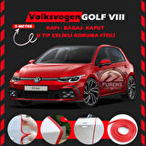 Volksvogen Golf 8 Oto Araç Kapı Koruma Fitili 5metre Parlak Kırmızı Renk