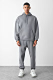 Unisex Oversize 3 İplik Şardonlu Eşofman Takımı – Kışlık