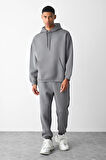 Unisex Oversize 3 İplik Şardonlu Eşofman Takımı – Kışlık