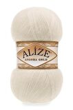 Alize Angora Gold Örgü İpi Krem 5'Li Paket ( 01 )