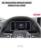 Citroen C4 X-C4 X Max 2025 Hayalet Gösterge ve Multimedya Uyumlu Mat Ekran Koruyucu