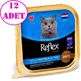 Reflex Plus Pate Ringa ve Morina Balıklı Kedi Konservesi 85 Gr 12 AD