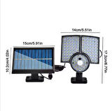 112 LED Solar Bahçe Aydınlatma Dış Mekan İçin Hareket Sensörlü 3 Farklı Modu -Kumandalı